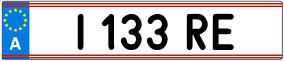 Trailer License Plate